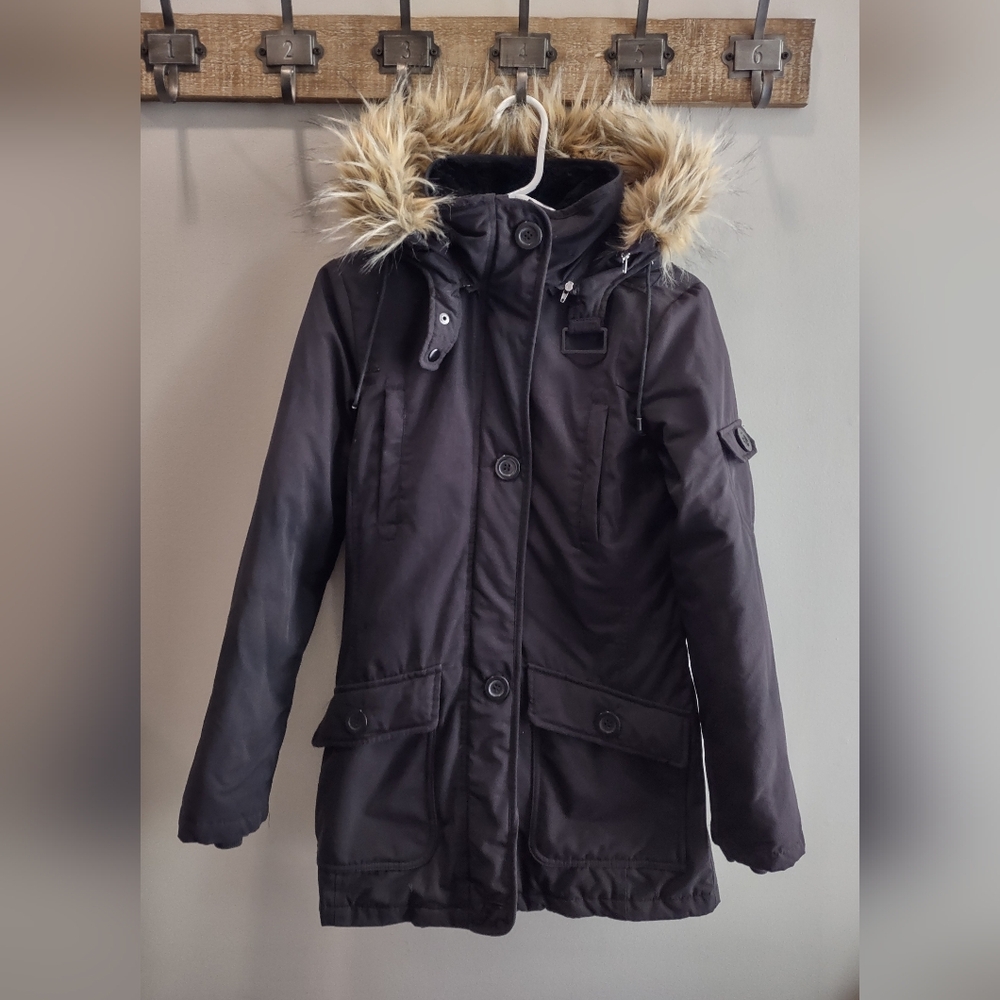 Triple Five Soul Parka 30% Down With Removable Hood In Black